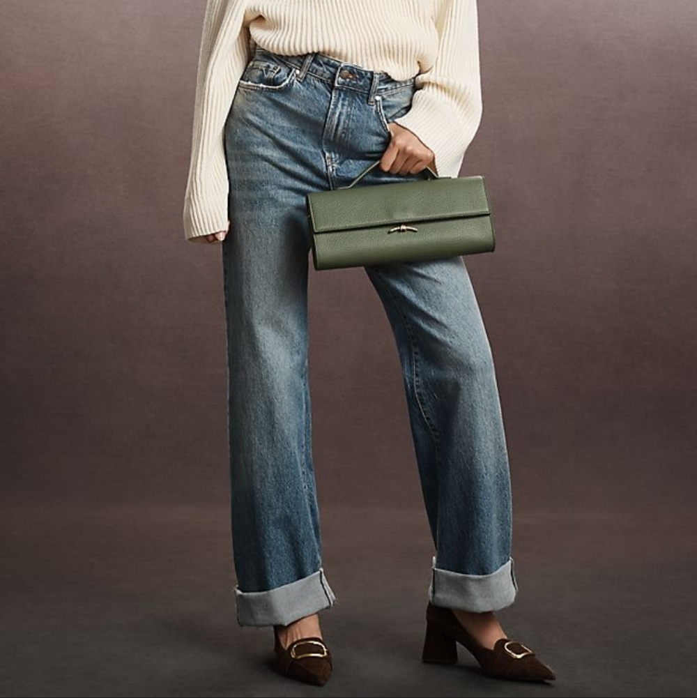 Pilcro Anthropologie Austyn Wide Leg Cuffed Jeans 25